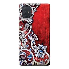 Kılıf Merkezi 539 Samsung Galaxy A71 SM-A715F Vektör Baskılı Silikon Kılıf