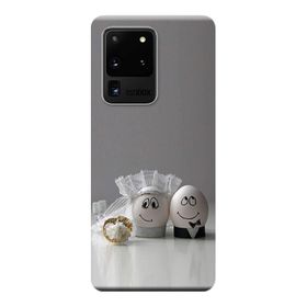 Kılıf Merkezi 558 Samsung Galaxy S20 Ultra SM-G988B Yumurtaşk Baskılı Silikon Kılıf
