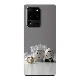 Kılıf Merkezi 558 Samsung Galaxy S20 Ultra SM-G988B Yumurtaşk Baskılı Silikon Kılıf