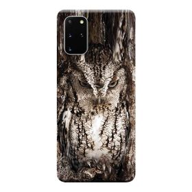 Kılıf Merkezi 571 Samsung Galaxy S20 Plus SM-G985F Baykuş Baskılı Silikon Kılıf