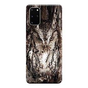 Kılıf Merkezi 571 Samsung Galaxy S20 Plus SM-G985F Baykuş Baskılı Silikon Kılıf