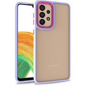 Kilifplus Galaxy A52s Electro Silikon Renkli Flora Kapak Lila Kılıf