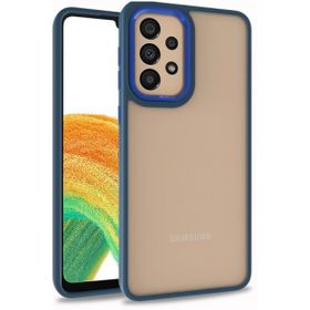 Kilifplus Galaxy A52s Electro Silikon Renkli Flora Kapak Mavi Kılıf