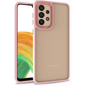 Kilifplus Galaxy A53 Electro Silikon Renkli Flora Kapak Rose Gold Kılıf