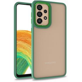 Kilifplus Galaxy A53 Electro Silikon Renkli Flora Kapak Yeşil Kılıf