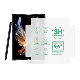 Kilifplus Galaxy Z Fold 4 Zore Hizalama Aparatlı S-Fit Body Şeffaf Ekran Koruyucu