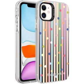 Kilifplus iPhone 11 Desenli Zore Silver Sert Kapak Çiçek Kılıf