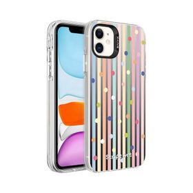 Kilifplus iPhone 11 Desenli Zore Silver Sert Kapak Çiçek Kılıf