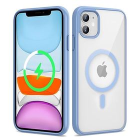 Kilifplus iPhone 11 Magsafe Wireless Şarj Özellikli Silikon Zore Ege Kapak Açık Mavi Kılıf