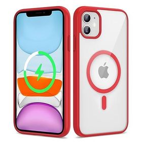 Kilifplus iPhone 11 Magsafe Wireless Şarj Özellikli Silikon Zore Ege Kapak Kırmızı Kılıf