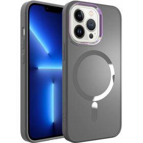 Kilifplus iPhone 12 Pro (6.1) Magsafe Wireless Şarj Özellikli Stil Kapak Siyah Kılıf