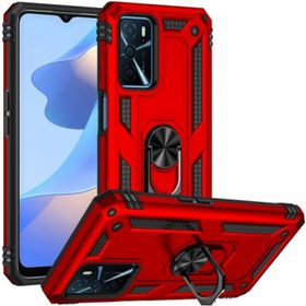 Kilifplus Oppo A16 Zırhlı Standlı Mıknatıslı Tank Kapak Kırmızı Kılıf