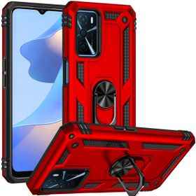 Kilifplus Oppo A16 Zırhlı Standlı Mıknatıslı Tank Kapak Kırmızı Kılıf