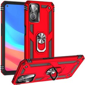 Kilifplus Oppo A36 Zırhlı Standlı Mıknatıslı Tank Kapak Kırmızı Kılıf