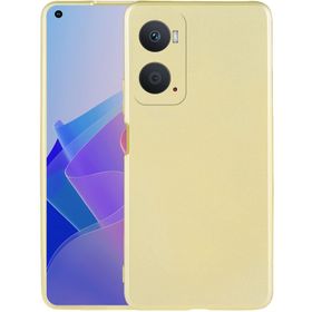 Kilifplus Oppo A96 4G Gold İnce Mat Esnek Silikon Kılıf