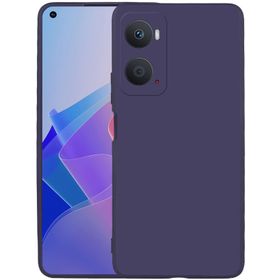 Kilifplus Oppo A96 4G Lacivert İnce Mat Esnek Silikon Kılıf