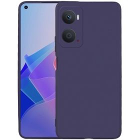 Kilifplus Oppo A96 4G Lacivert İnce Mat Esnek Silikon Kılıf