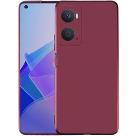 Kilifplus Oppo A96 4G Mürdüm İnce Mat Esnek Silikon Kılıf