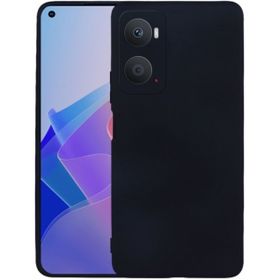 Kilifplus Oppo A96 4G Siyah İnce Mat Esnek Silikon Kılıf