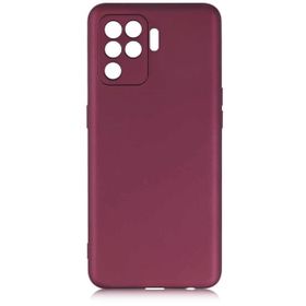 Kilifplus Oppo Reno 5 Lite İnce Mat Esnek Silikon Mürdüm Kılıf