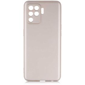 Kilifplus Oppo Reno 5 Lite İnce Mat Esnek Silikon Rose Gold Kılıf