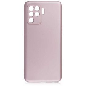 Kilifplus Oppo Reno 5 Lite İnce Mat Esnek Silikon Rose Gold Kılıf