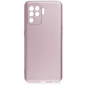 Kilifplus Oppo Reno 5 Lite İnce Mat Esnek Silikon Rose Gold Kılıf