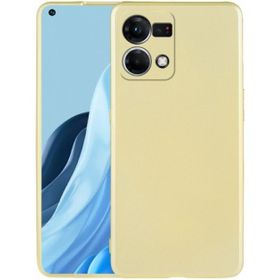 Kilifplus Oppo Reno 7 İnce Mat Esnek Silikon Gold Kılıf