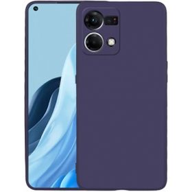 Kilifplus Oppo Reno 7 İnce Mat Esnek Silikon Lacivert Kılıf