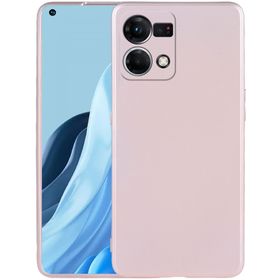 Kilifplus Oppo Reno 7 İnce Mat Esnek Silikon Rose Gold Kılıf