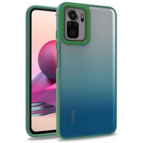 Kilifplus Redmi Note 10 Yeşil Electro Silikon Renkli Flora Kapak Kılıf