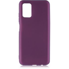 Kilifplus Samsung Galaxy A03S İnce Mat Esnek Mürdüm Silikon Şeffaf Kapak Cep Telefonu Kılıfı