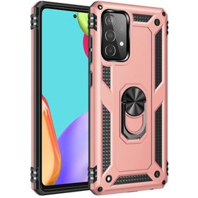 Kilifplus Samsung Galaxy A13 4G Zırhlı Standlı Mıknatıslı Tank Kapak Rose Gold Kılıf