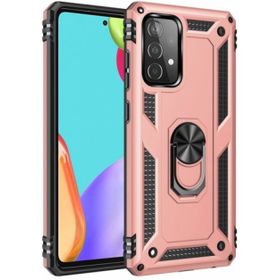 Kilifplus Samsung Galaxy A13 4G Zırhlı Standlı Mıknatıslı Tank Kapak Rose Gold Kılıf