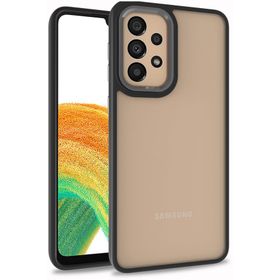 Kilifplus Samsung Galaxy A33 5G Electro Silikon Renkli Flora Kapak Siyah Kılıf