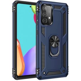 Kilifplus Samsung Galaxy A72 Zırhlı Standlı Mıknatıslı Tank Kapak Lacivert Kılıf