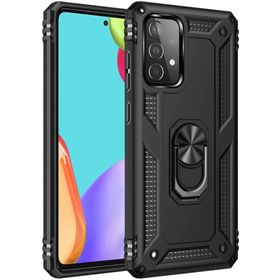 Kilifplus Samsung Galaxy A72 Zırhlı Standlı Mıknatıslı Tank Kapak Siyah Kılıf