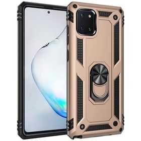 Kilifplus Samsung Galaxy Note 10 Lite Zırhlı Standlı Mıknatıslı Tank Kapak Gold Telefon Kılıfı