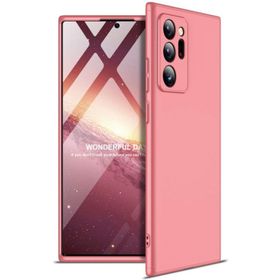 Kilifplus Samsung Galaxy Note 20 Ultra 3 Parçalı 360 Tam Korumalı Rubber AYS Kapak Rose Gold Telefon Kılıfı