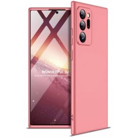 Kilifplus Samsung Galaxy Note 20 Ultra 3 Parçalı 360 Tam Korumalı Rubber AYS Kapak Rose Gold Telefon Kılıfı