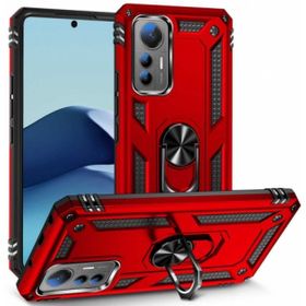 Kilifplus Xiaomi Mi 12 Lite Kırmızı Zırhlı Standlı Mıknatıslı Tank Kapak Kılıf
