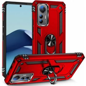 Kilifplus Xiaomi Mi 12 Lite Kırmızı Zırhlı Standlı Mıknatıslı Tank Kapak Kılıf