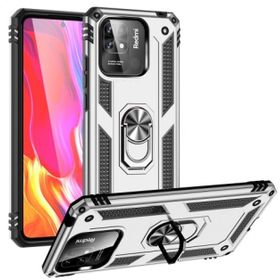 Kilifplus Xiaomi Poco C40 Zırhlı Standlı Mıknatıslı Tank Kapak Gri Kılıf