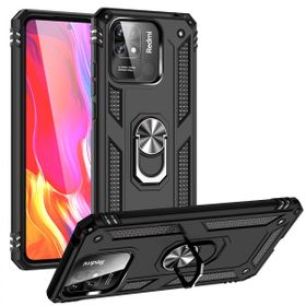 Kilifplus Xiaomi Poco C40 Zırhlı Standlı Mıknatıslı Tank Kapak Siyah Kılıf