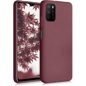 Kilifplus Xiaomi Poco M3 İnce Mat Esnek Silikon Mürdüm Kılıf