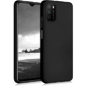 Kilifplus Xiaomi Poco M3 İnce Mat Esnek Silikon Siyah Kılıf