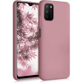 Kilifplus Xiaomi Poco M3 Rose Gold İnce Mat Esnek Silikon Kılıf