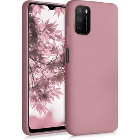 Kilifplus Xiaomi Poco M3 Rose Gold İnce Mat Esnek Silikon Kılıf