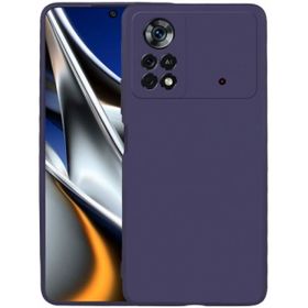 Kilifplus Xiaomi Poco X4 Pro İnce Mat Esnek Silikon Lacivert Kılıf
