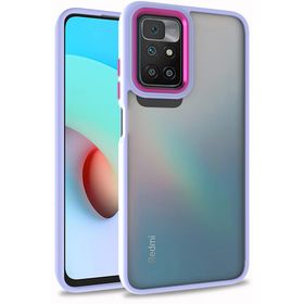 Kilifplus Xiaomi Redmi 10 Lila Electro Silikon Renkli Flora Kapak Kılıf